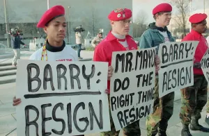 Resignation Prints: Guardian Angels Picketing with Signs