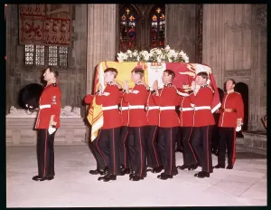 Duke Prints: Guards Carry Casket of Edward VIII