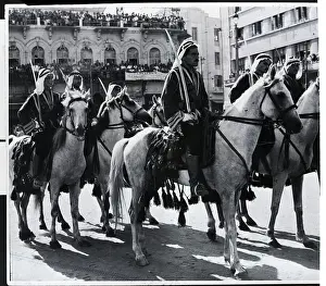 Beirut Prints: Guards on Horseback in Parade in Lebanon