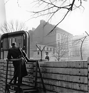 Berlin Wall (Antifascistischer Schutzwall) Collection: Guards At Wall