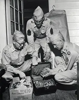 Alabama Prints: Guardsmen Inspecting Boxes