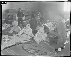 Guardsmen Playing with Young Children