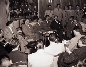 Guatemala Prints: Guatemala's Junta at Press Conference