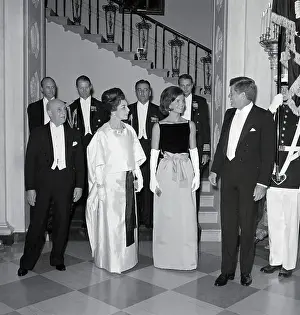 Tazewell T Prints: Guests Attending President Kennedy's State Dinner