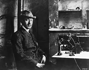 Johns Prints: Guglielmo Marconi with a Radio Receiver