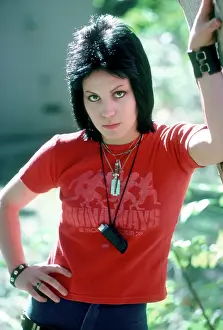 Guitarist Joan Jett Of The Rock Band The Runaways