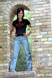 Guitarist Joan Jett of the rock band The Runaways