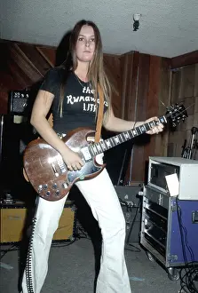 Guitarist Lita Ford of the rock band The Runaways