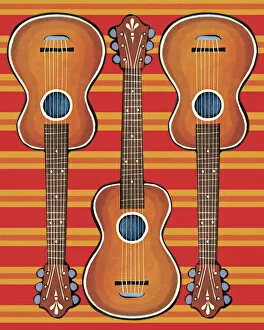 Images Dated 30th November 2016: Three Guitars