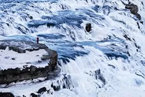 Images Dated 13th February 2014: Gullfoss waterfall, Gullfoss, Iceland