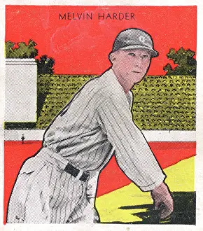 Arc0013260 Prints: Gum Card Of Mel Harder