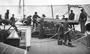 Cannon Prints: Gunboat Doing Cannon Drill