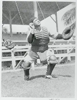 Gus Mancuso in Model Catching Position