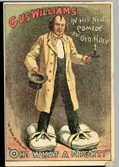 Feet Prints: Gus Williams W/ Pillows Tied To His Feet