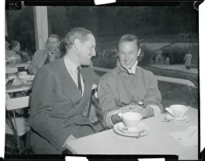Wiesbaden Prints: Gussie Moran Talking with Von Cramm