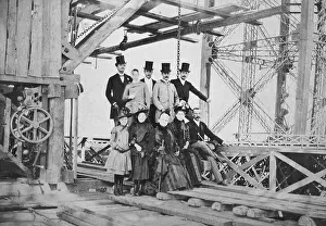 Scaffolding Prints: Gustave Eiffel and Others Posing