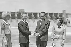 Gustavo Diaz Ordaz and Richard Nixon Shaking Hands