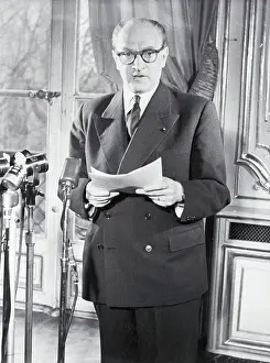 Guy Mollet Speaking on Radio