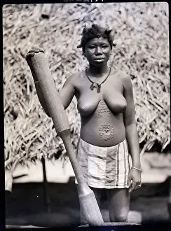Guyanan Woman with Ritual Scarring