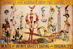 Acrobat Prints: Gymnasts And Acrobats From Two Continents