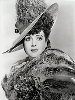 Gypsy Rose Lee in Feathered Hat and Fur Print, 1944. Art Prints