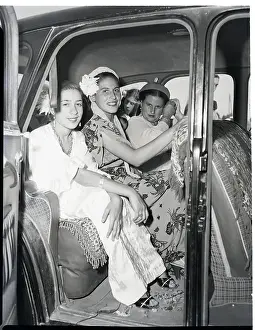 Romany Prints: Gypsy Women Arrive to Wedding in Car