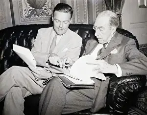 H. Cabot Lodge Seated W/Theodore Green