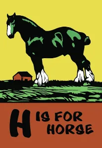 Children Prints: H is for Horse
