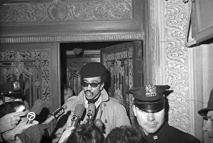 H. Rap Brown Speaking with Press