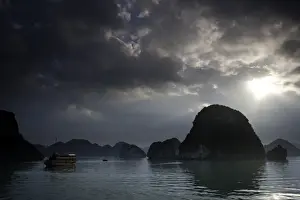 Ha Long Bay, Vietnam. UNESCO declared World Herita