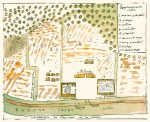 The Pierce Archive Prints: Habitation of the author on the river