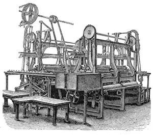 Conveyor Belt Prints: Hackle machine