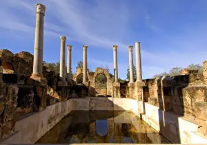 Classical Prints: Hadrianic Baths, Leptis Magna, Roman Ruins, Libya