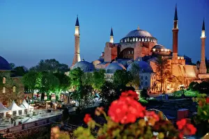 Hagia Sofia (Aya Sofia) and blue sky, Istanbul, Turkey