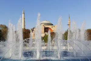 Dome Building Prints: Hagia Sophia, fountain at Ayasofya Meydani