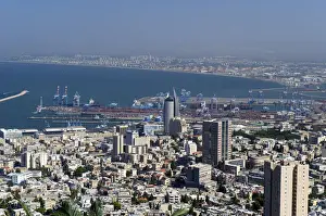 Seaport Prints: Haifa, Israel, Middle East