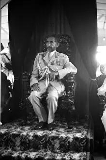 Churches Prints: Haile Selassie Attends Services At An Ethiopian Orthodox Church In Port Of Spain Trinidad
