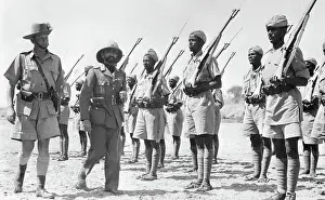 Haile Selassie Inspecting Troops