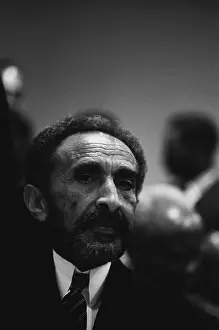 Haile Selassie Prepares To Address The United Nations