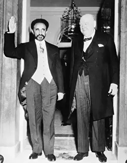 Haile Selassie and Winston Churchill