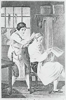 Hairdresser Working on Customer