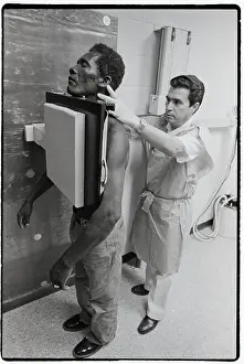 Public Health Prints: Haitian Refugee Readied For X-Ray