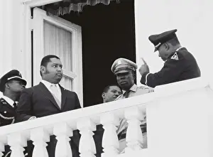 Haiti's Teenage President Conversing with Older Military Leader
