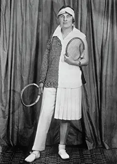 1920s Mixed Doubles Tennis Costume Print. Art Prints, Posters & Puzzles  from Fine Art Storehouse