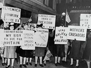 Huty30660 Prints: Halifax Picketed at Chicago Speech