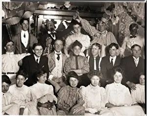 Halloween Prints: Halloween Party in Frontier Home