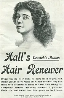 T1710655 Prints: Hall's Hair Renewer