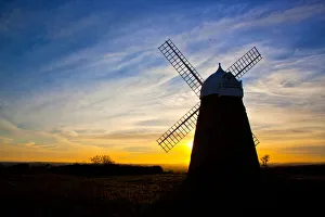 Traditional Windmills Gallery: Halnaker Windmill Sunset