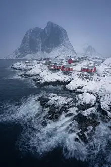 Mount Prints: Hamnoy fishing village in winter season in Lofoten archipelago, Norway, Scandinavia