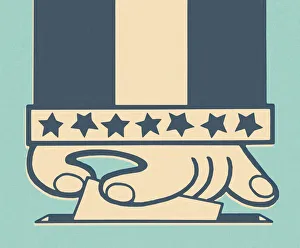 Patriotism Gallery: Hand and Ballot Box